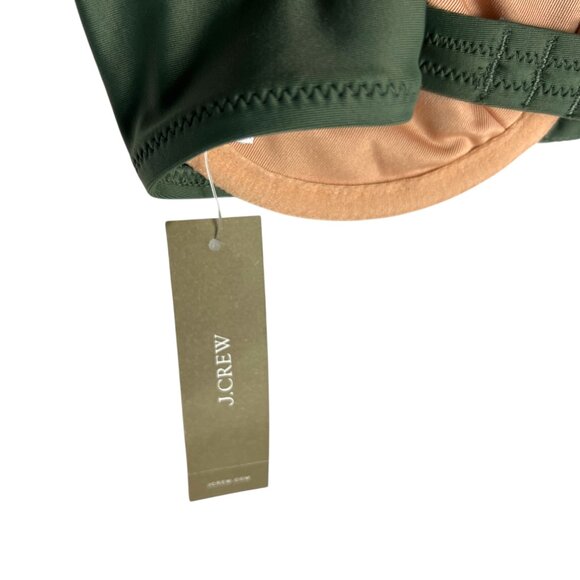 NWT J. Crew 1993 Underwire Bikini Top in Cool Cypress Green Size 32B - Picture 2 of 8